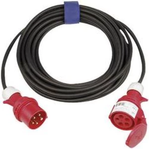 Prodlužovací CEE kabel Sirox s přepínačem fází, 25 m, 16 A, 5G 2,5 mm², černá