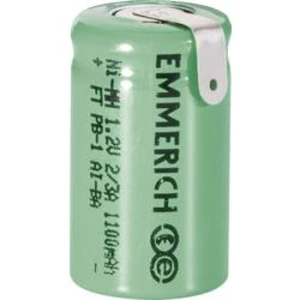 Akumulátor NiMH Emmerich 2/3 A 1100 mAh, ZLF