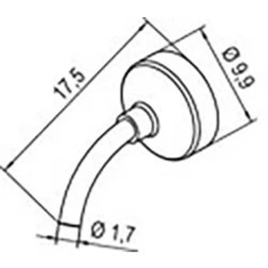 Horkovzdušná tryska Ersa 0472DR/SB 0472DR, Velikost hrotů 1.70 mm, 17.50 mm, 1 ks