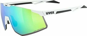 UVEX Pace Perform CV White Mat/Mirror Green Lunettes vélo