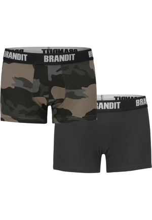 Boxerky Logo 2er Pack darkcamo/blk