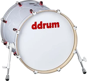 DDRUM Hybrid Acoustic/Trigger 20" White Tobă mare