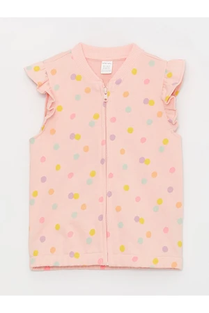 LC Waikiki College Collar Polka Dot Baby Girl Vest