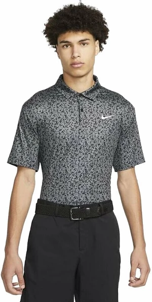 Nike Dri-Fit Tour Mens Camo Golf Iron Grey/White L Polo košeľa