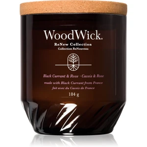 Woodwick Black Currant & Rose vonná svíčka 184 g