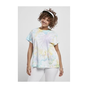 Women's T-shirt Tie Dye Boyfriend Tee pastel