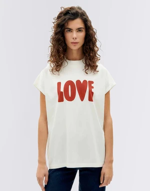 Thinking MU Love Volta T-Shirt SNOW WHITE XS