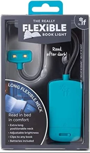 Lampička Flexible book light modré