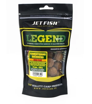 Jet fish extra tvrdé boilie fermentovaná ančovička 250 g - 30 mm