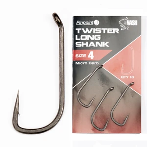 Nash háčiky twister long shank micro barbed 10 ks-veľkosť 7