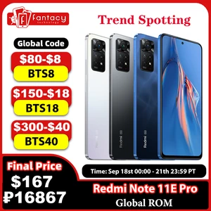 Global Rom Xiaomi Redmi Note 11E Pro 5G Note 11 E Pro 128/256GB Snapdragon 695 108MP Camera 67W 5000mAh