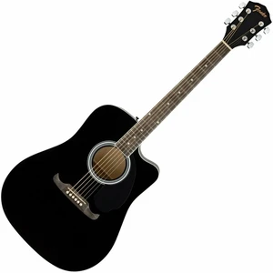 Fender FA-125CE Black Guitare Dreadnought acoustique-électrique