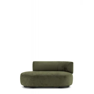 K-Wait Chaise lounge  Chenille pravá područka zelená Kartell