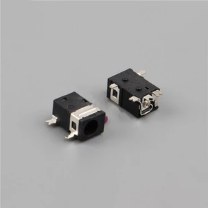 5pcs DC power socket outer diameter 3.7 inner core 1.0/1.3 pin 5 pin patch 2 fixed pin temperature resistant DC-045B