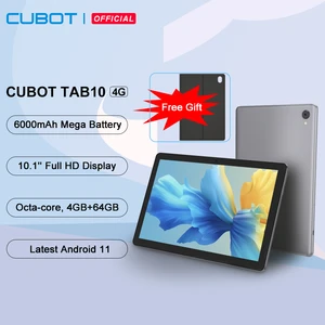 Cubot Android 11 Tablet-TAB 10 10.1'' FHD+ Display 6000mAh 4GB+64GB 13MP Camera 4G Network Octa-core Tablet PC Android Pad GPS