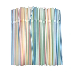 10-300PCS Colorful Drinking Kunststof Straw Milk Tea Bar Party Rietjes Drinking Wedding Kitchen Beverage Straws Wholesale