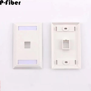 10pcs 120 network panel simple American style rectangular American simple single hole information panel