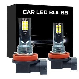 2Pcs H8 H11 H7 H4 H1 H3 H16P 9005 HB3 9006 HB4 Led Lamp Super Bright Car Fog Lights Day Driving Running Light 12V 24V 6000K