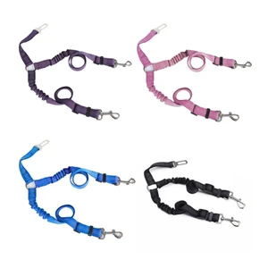 Cat Dog Pet Safety belt Clip for Car Vehicle Adjustable Harness Leads Leash F1CF