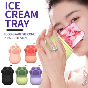 Silicone Ice Face Roller Cylindrical Lifting Contouring Wrinkle Tool Lifting Beauty Tools Mould Reduce Roller Acne Face Fac O8N8