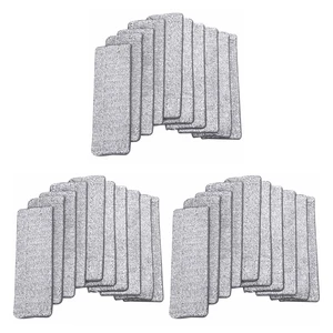 30PCS Microfiber Mop Pads House Kitchen Floor Cleaning Flat Mop Cloth Home Bathroom Replacement Mops L