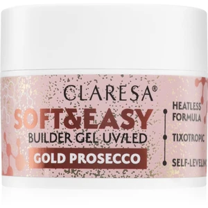 Claresa Soft&Easy Builder Gel podkladový gél na nechty odtieň Gold Prosecco 45 g