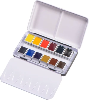 Blockx Watercolour Metal Box Watercolour Pan Mezcla 12 pcs