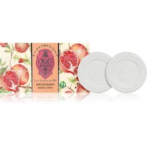 La Florentina Pomegranate Sculpted Soap prírodné tuhé mydlo 2x115 g