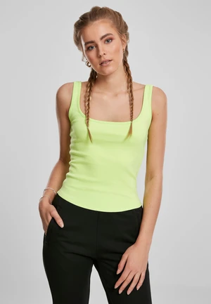 Women's Electric Lime Wide Neck