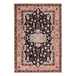 Różowy wełniany dywan tkany ręcznie 200x290 cm Blossom Traditional – Flair Rugs