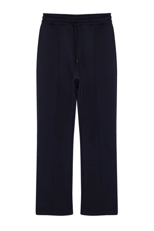 Trendyol Navy Blue Regular/Straight Cut Stitch Detailed Sweatpants