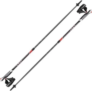 Leki Spin Black/Neon Red/Dark Anthracite/White 100 - 130 cm Kije nordic walking