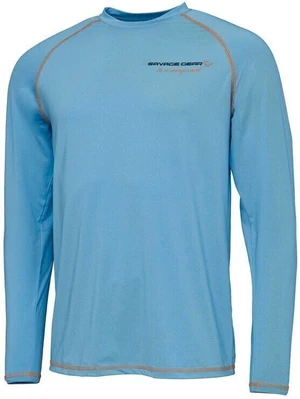 Savage Gear Tricou Aqua UV Long Sleeve Tee Bonnie Blue 2XL