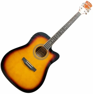 Pasadena SG028CE Vintage Sunburst Dreadnought Elektro-Akustikgitarren