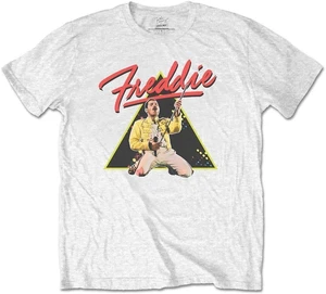 Freddie Mercury Tričko Triangle Unisex White M