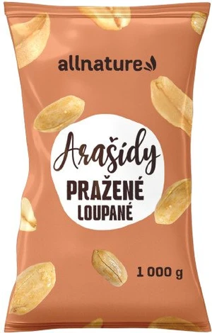 ALLNATURE Arašídy pražené loupané nesolené 1000 g