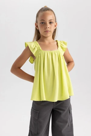 DEFACTO Girl&#39;s Sleeveless Viscose Blouse