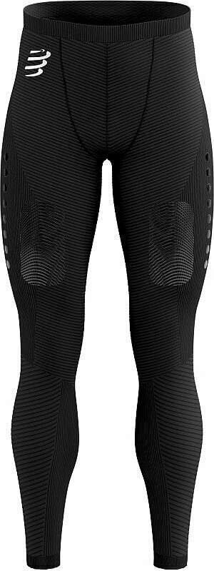 Compressport Winter Trail Under Control Full Tights Black M Bežecké nohavice/legíny