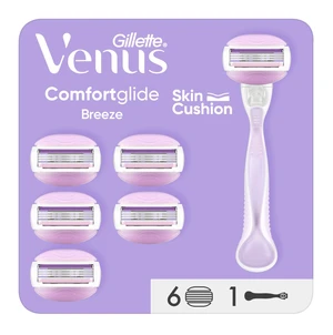 Gillette Venus ComfortGlide Breeze dámský holicí strojek + 6 hlavic