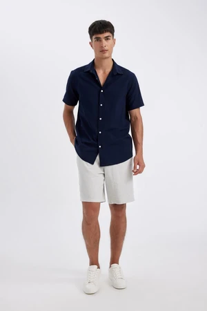 DEFACTO Relax Fit Linen Blend Bermuda Shorts