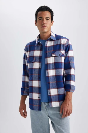 DEFACTO Relax Fit Plaid Lumberjack Long Sleeve Shirt