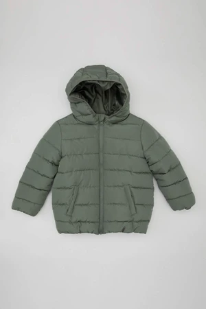 DEFACTO Baby Boy Water Repellent Hooded Fleece Lined Coat