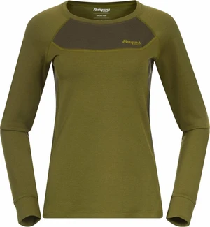 Bergans Cecilie Wool Long Sleeve Women Green/Dark Olive Green XS Lenjerie termică