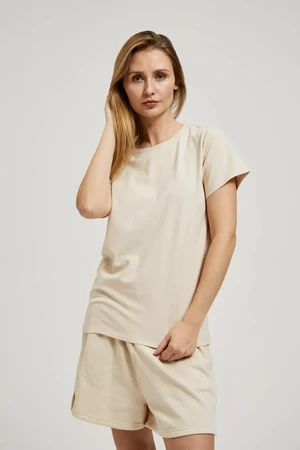 Women's T-shirt MOODO - beige