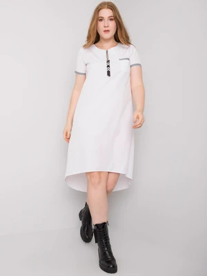 Oversized white cotton dress