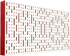 Mega Acoustic FiberPRO120 Binary Bean White/Red Panneau de bois absorbant