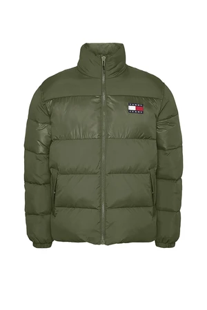 Tommy Jeans Bunda - TJM TONAL COLORBLOCK PUFFER zelená