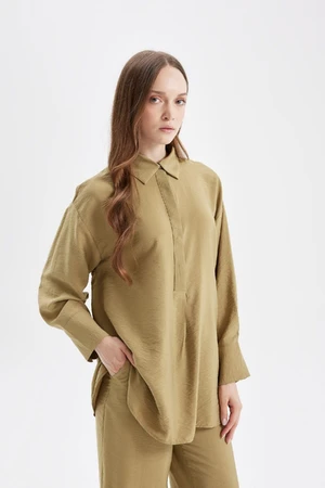 DEFACTO Relax Fit Long Sleeve Shirt Tunic