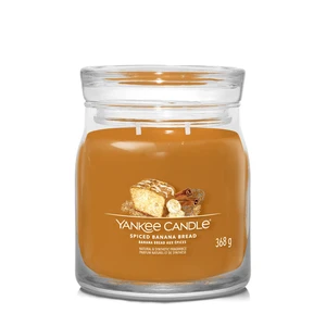 Yankee Candle Aromatická svíčka Signature sklo střední Spiced Banana Bread 368 g