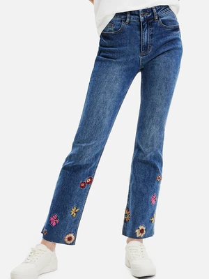 Desigual Nicole Jeans Modrá